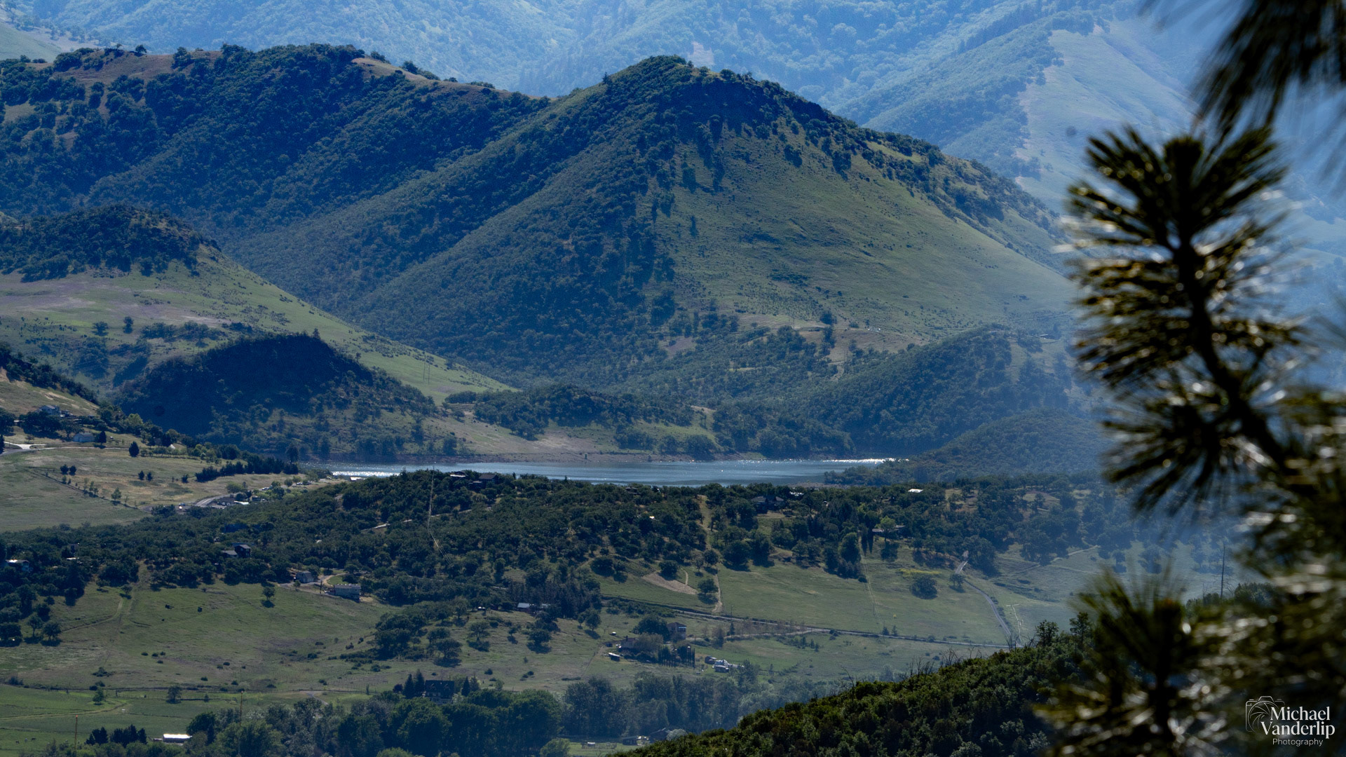 Emigrant Lake viewed from Grizzly Peak, near Ashland, Oregon.