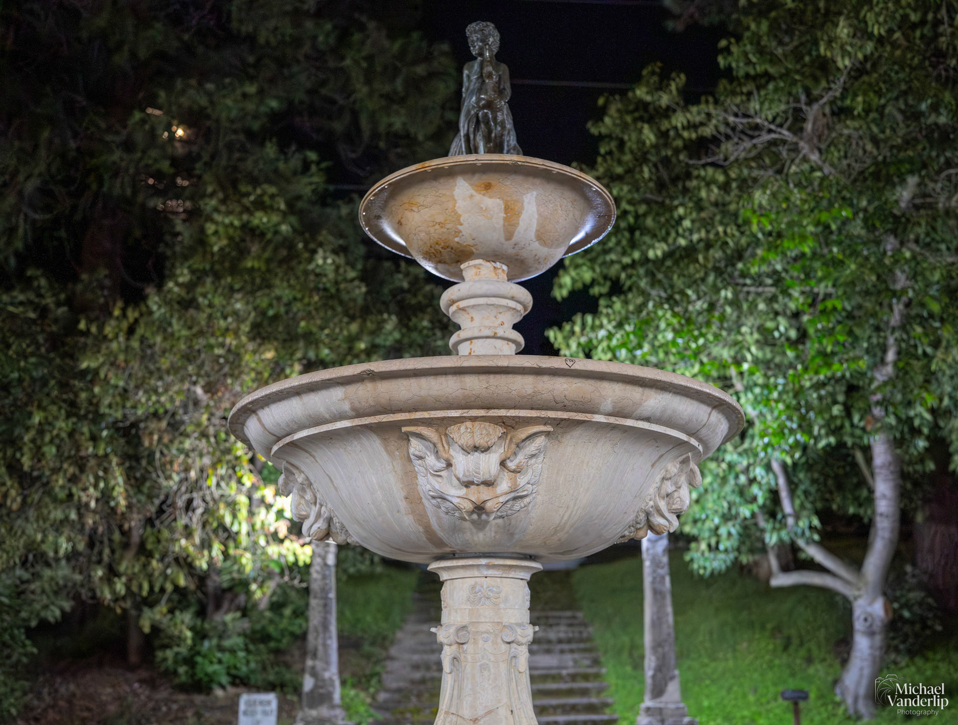 Perozzi Fountain in Lithia Park, Ashland, Oregon.