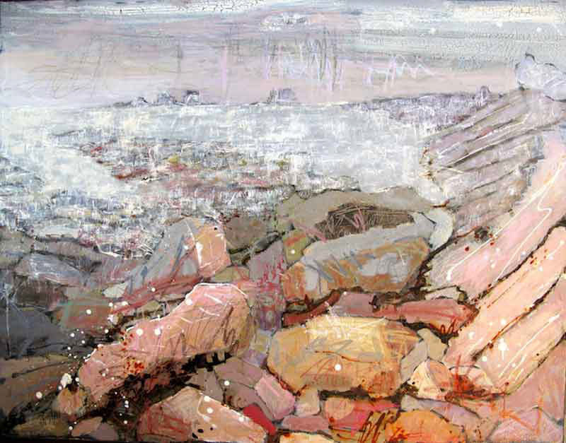 Les témoins 146 x 114cm - vendue - 2016 - techniques mixtes sur toile