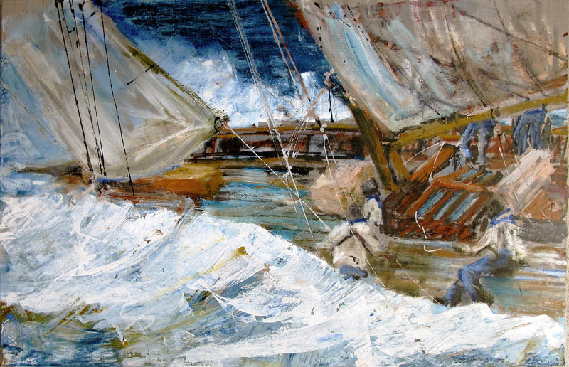 Calssique à la gîte - vendue -92 x 60cm - 2019 - Techniques mixtes sur toile