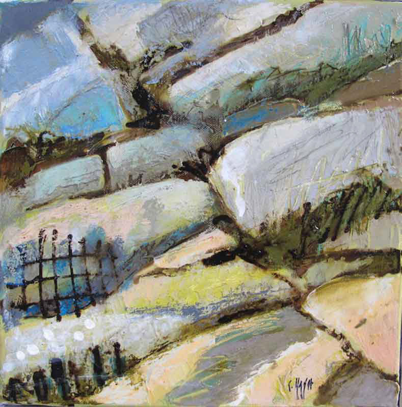 Fracture naturelle - 30 x 30 cm - 2016 - techniques mixtes sur toile