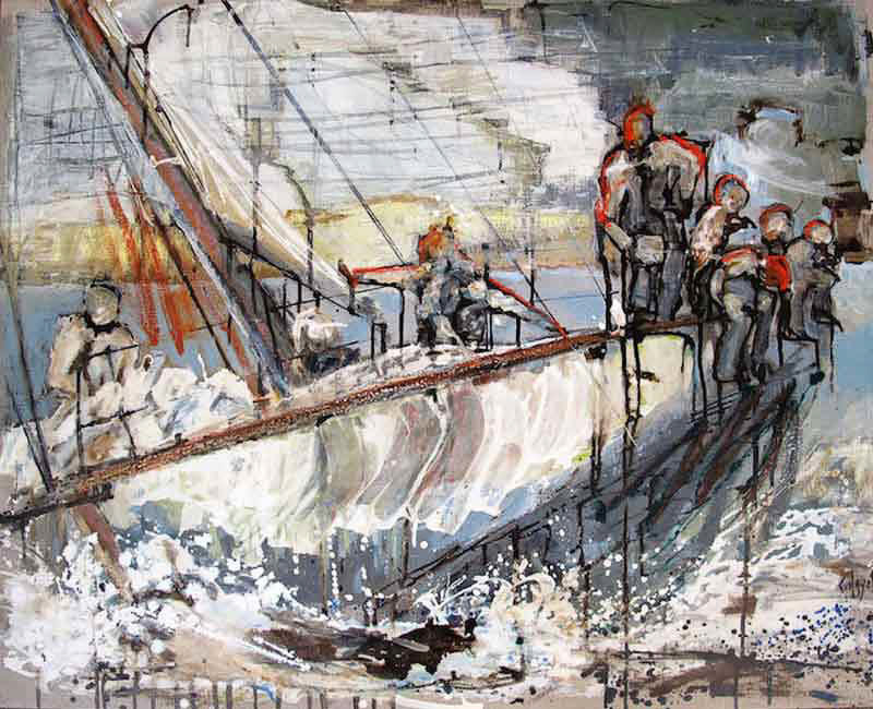 Vivre intensément - vendue- Techniques mixtes sur toile