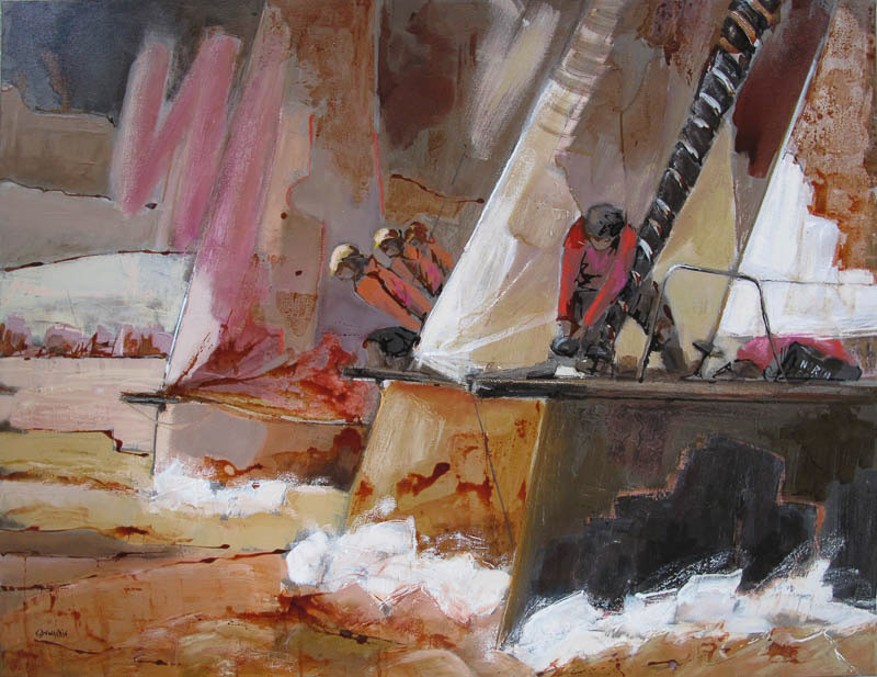 A la galette! 130 x 100 cm - 2018 - Techniques mixtes sur toile