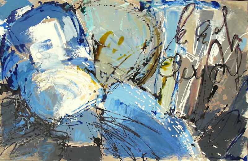 Et pourtant... - 65 x 100cm - vendue - 2013- techniques mixtes sur toile