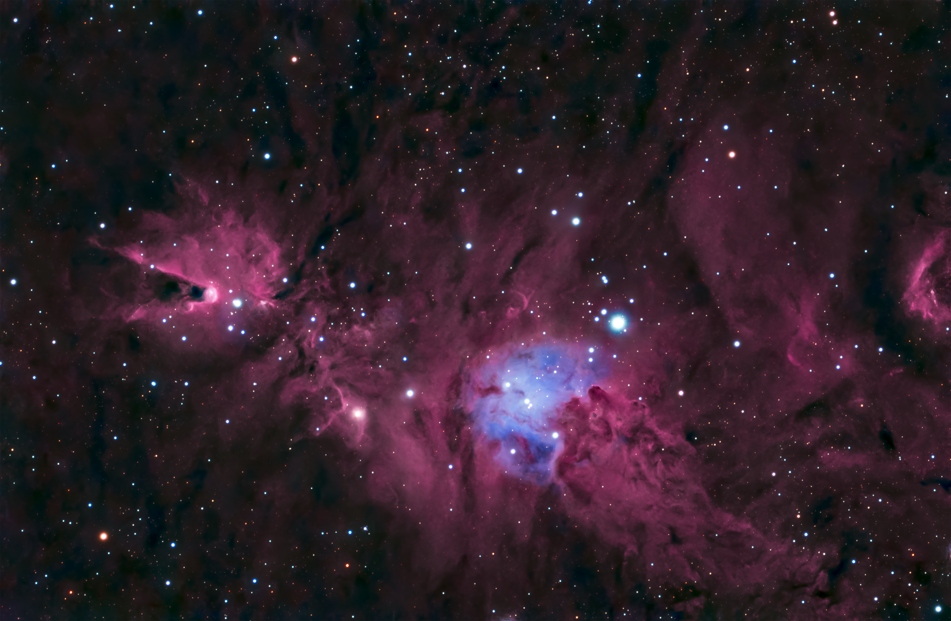 Cone Nebula and Christmas Tree Cluster