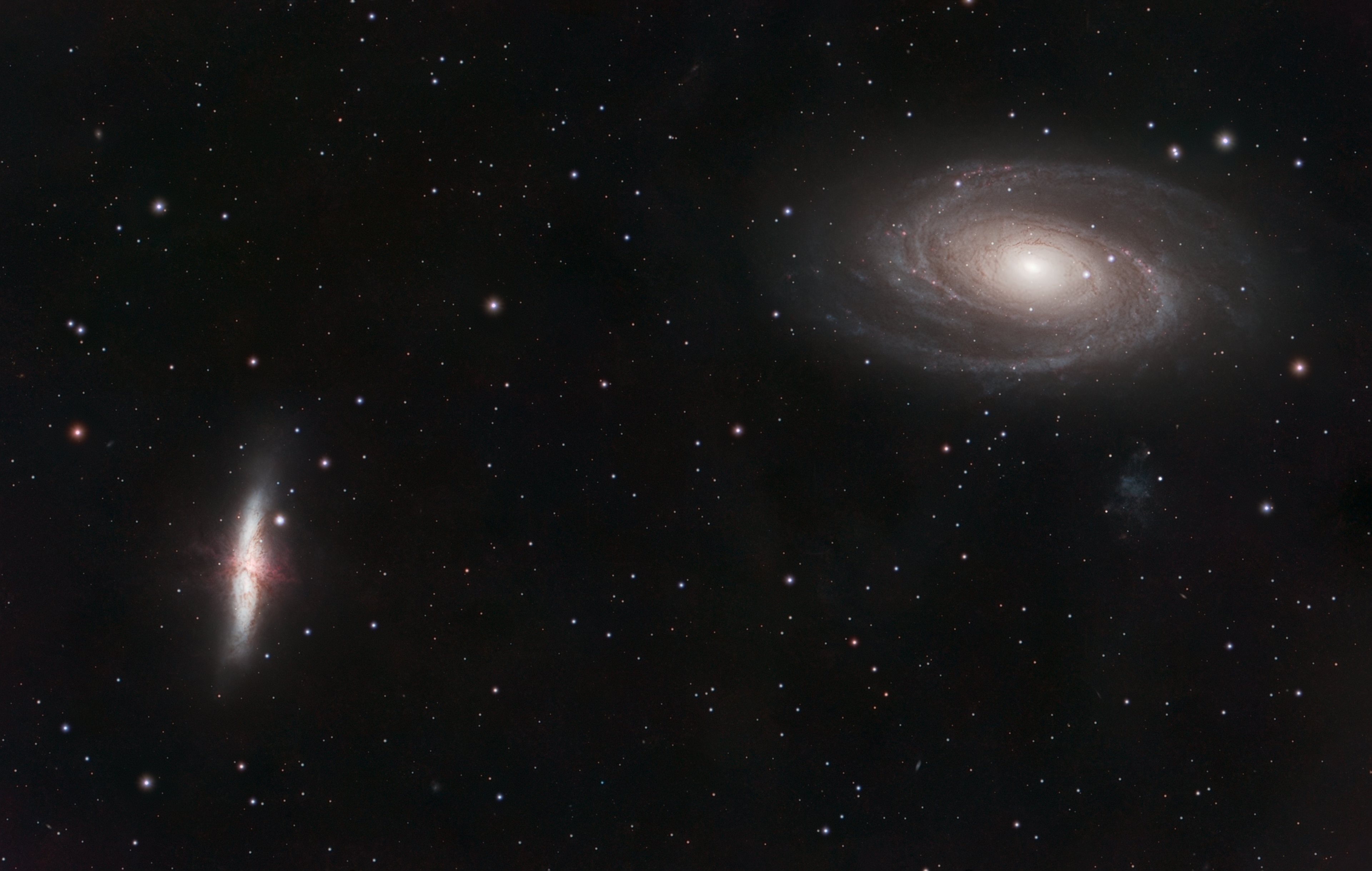 Bode and Cigar Galaxies - 183MC - 103APO