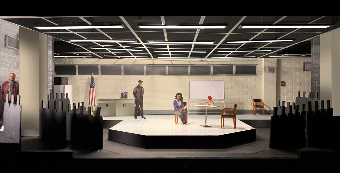Scenic Design by Arnulfo Maldonado for Pipeline