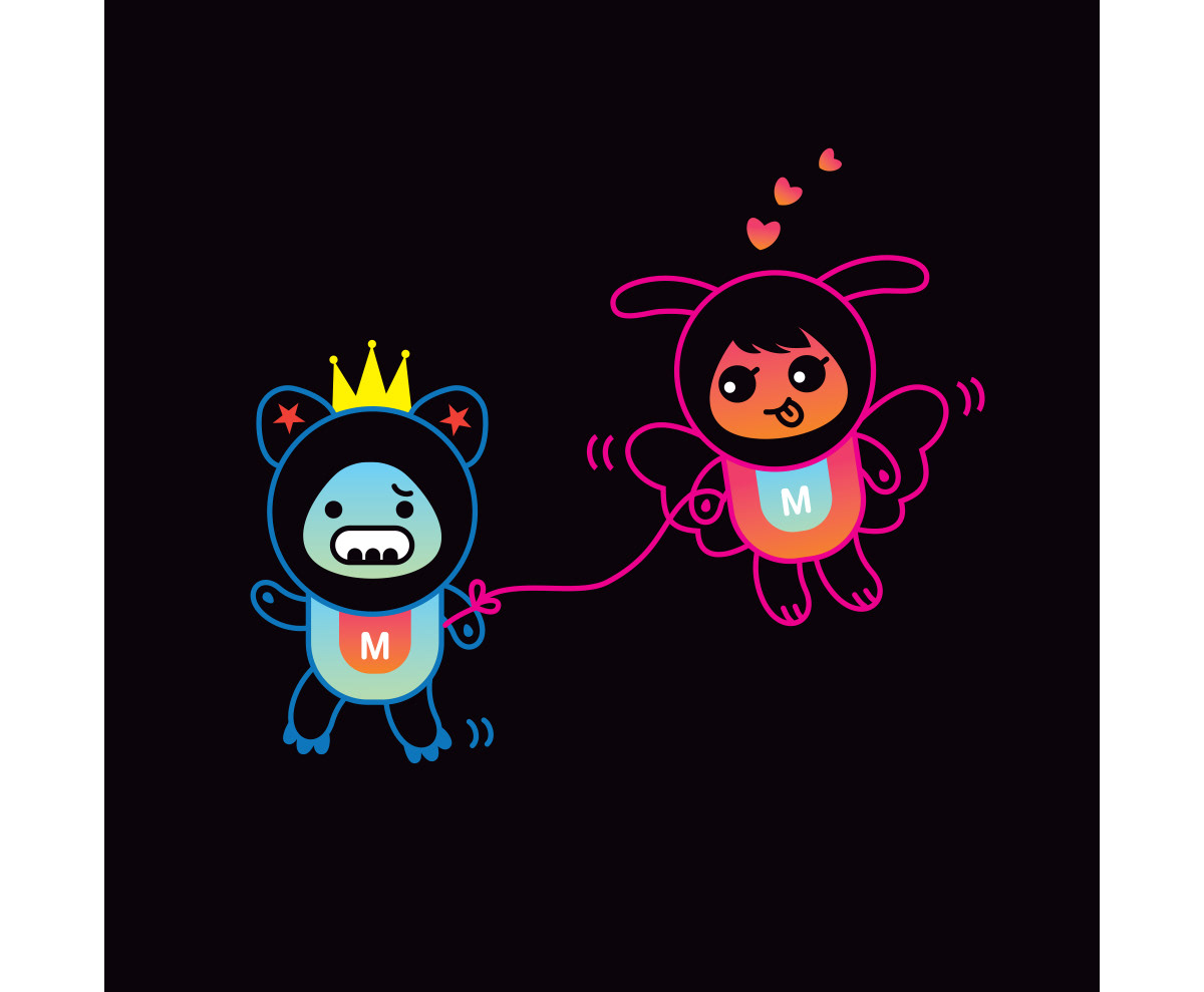 Mooch brand characters designed by Chi Hey Lee for Chromatic Studio
