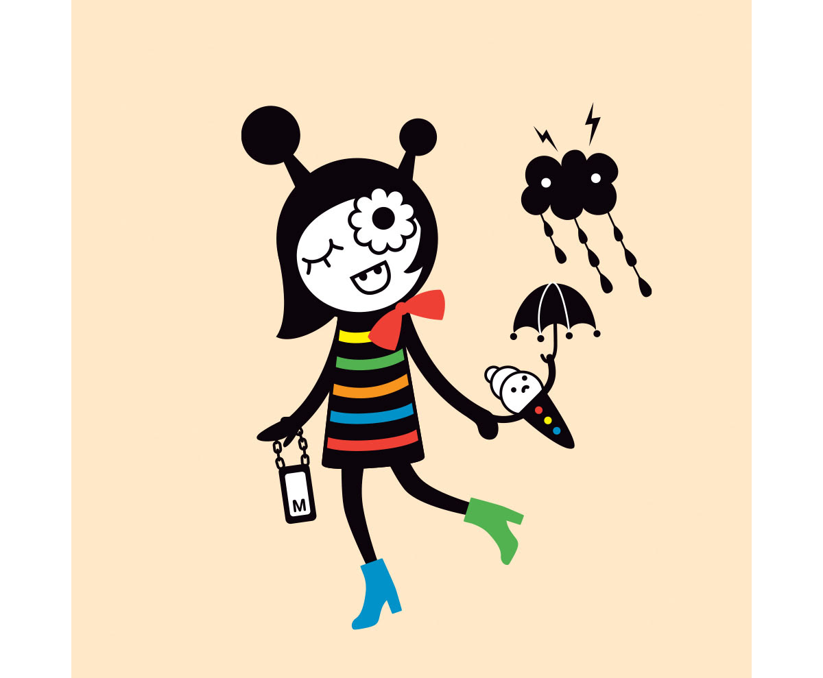 Mooch brand characters designed by Chi Hey Lee for Chromatic Studio