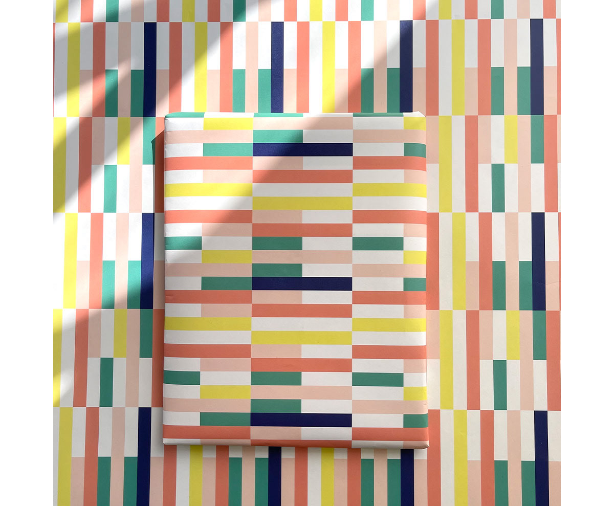 Playful Day gift wrap surface pattern design by Chi Hey Lee for Minted