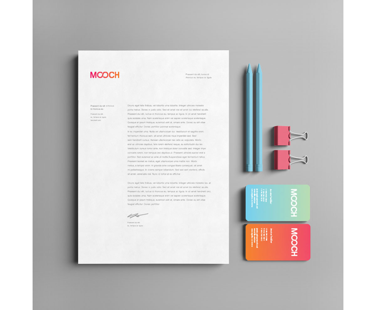 Mooch brand identity and character design by Chi Hey Lee for Chromatic Studio