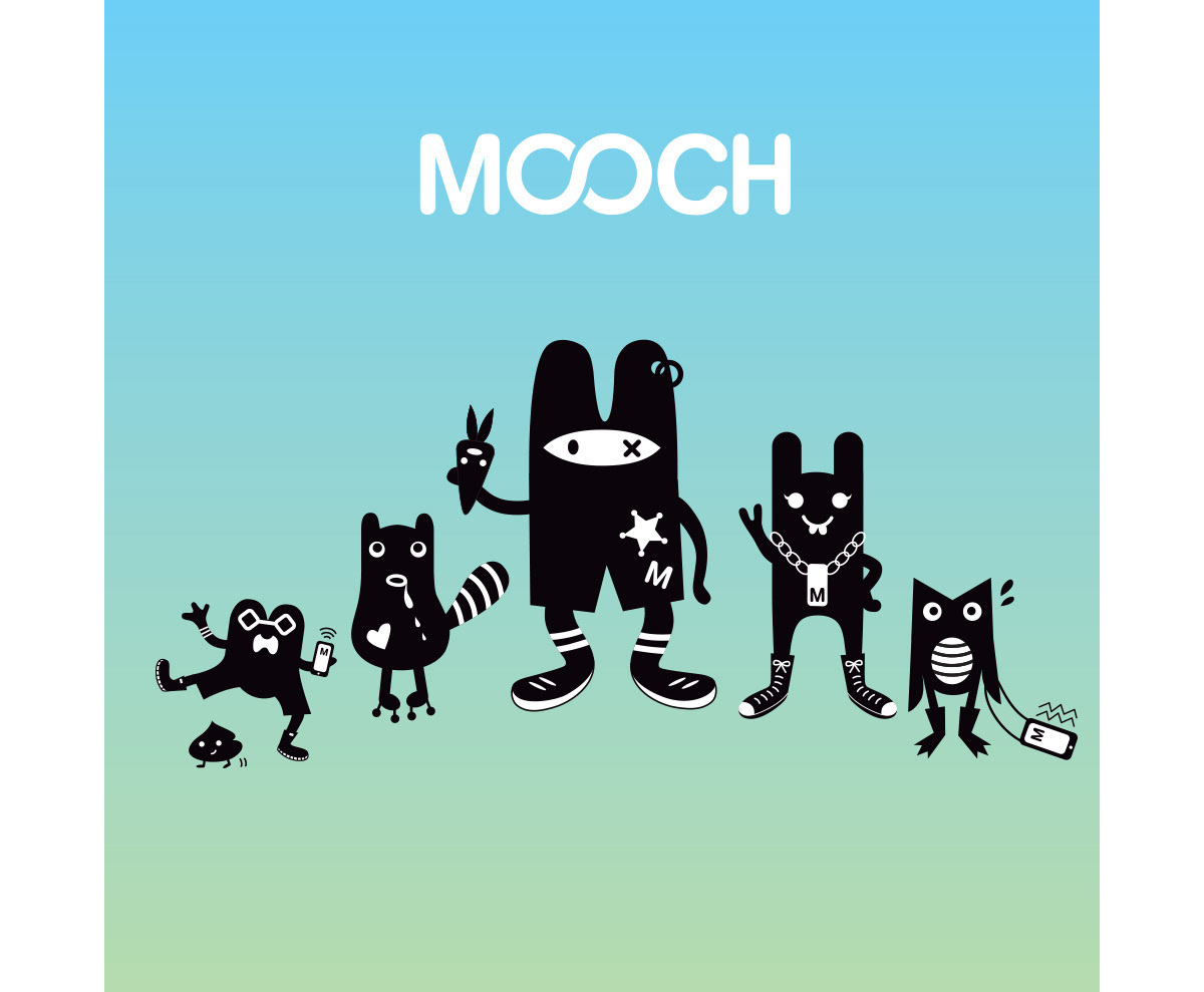 Mooch playful character illustration by Chi Hey Lee