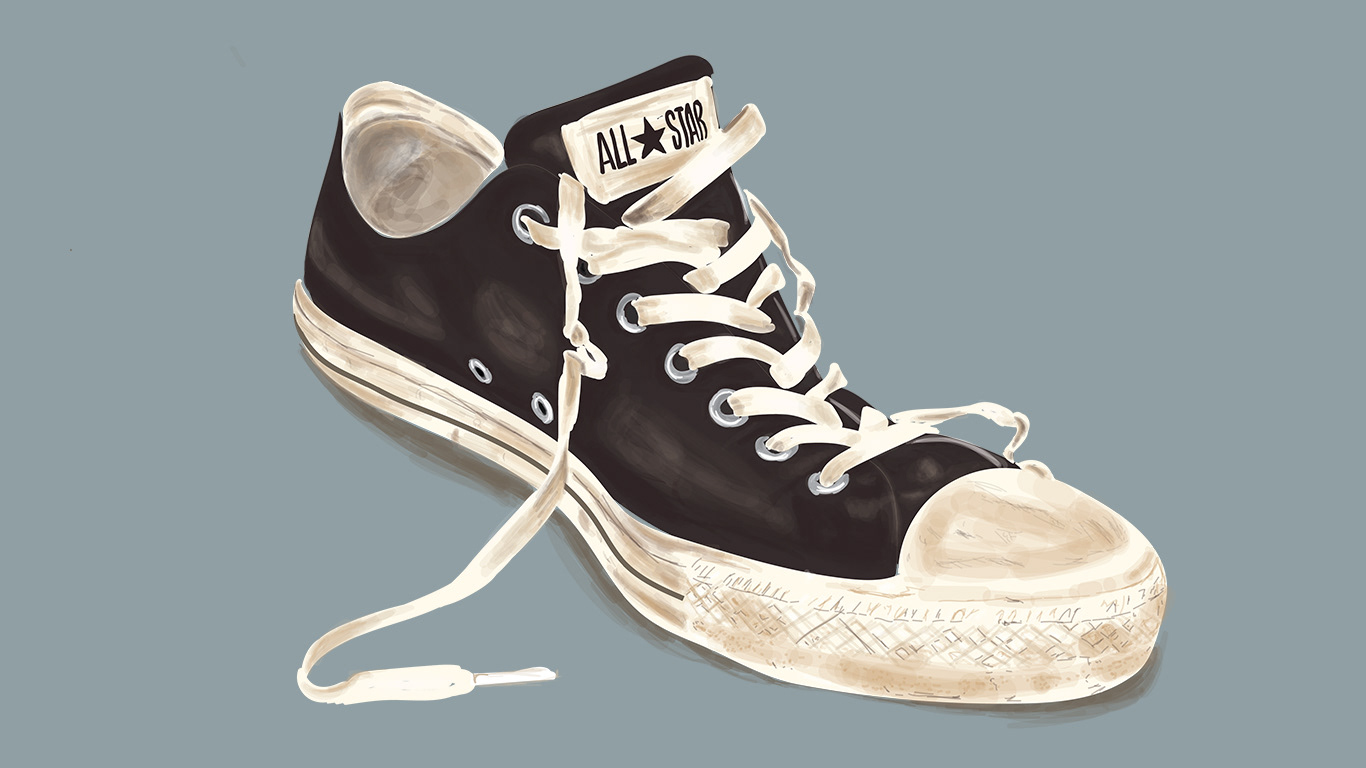 Worn Out, 2017, Illustrator digital drawing
