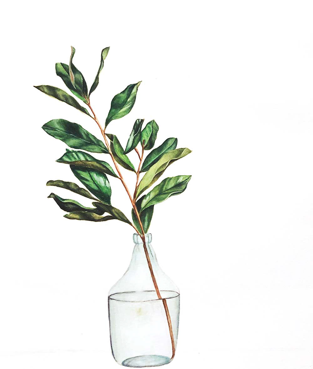 Life of a Twig, 2021, watercolor