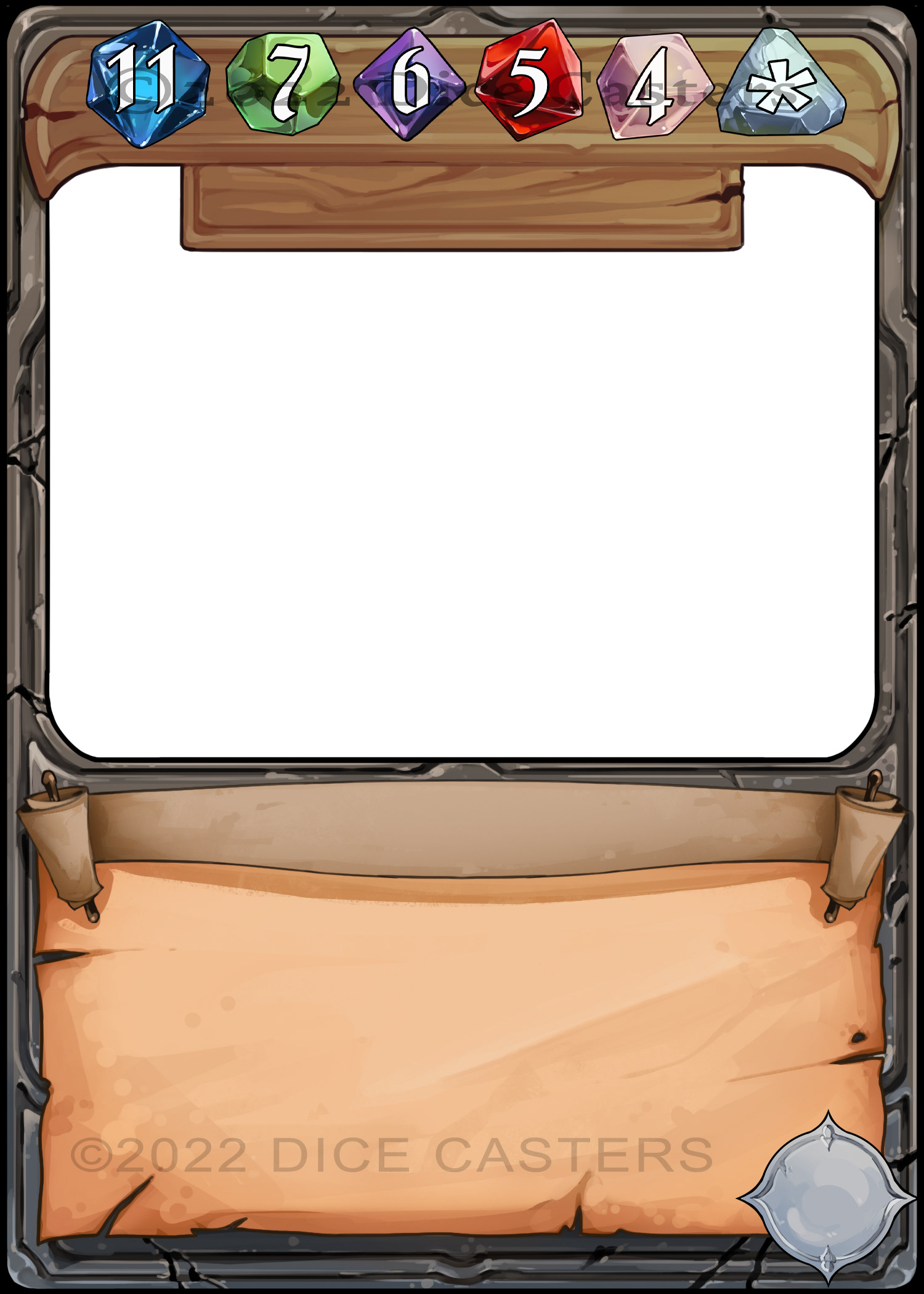 Enjoli Chim - Dice Casters-Frame and Gem Assets