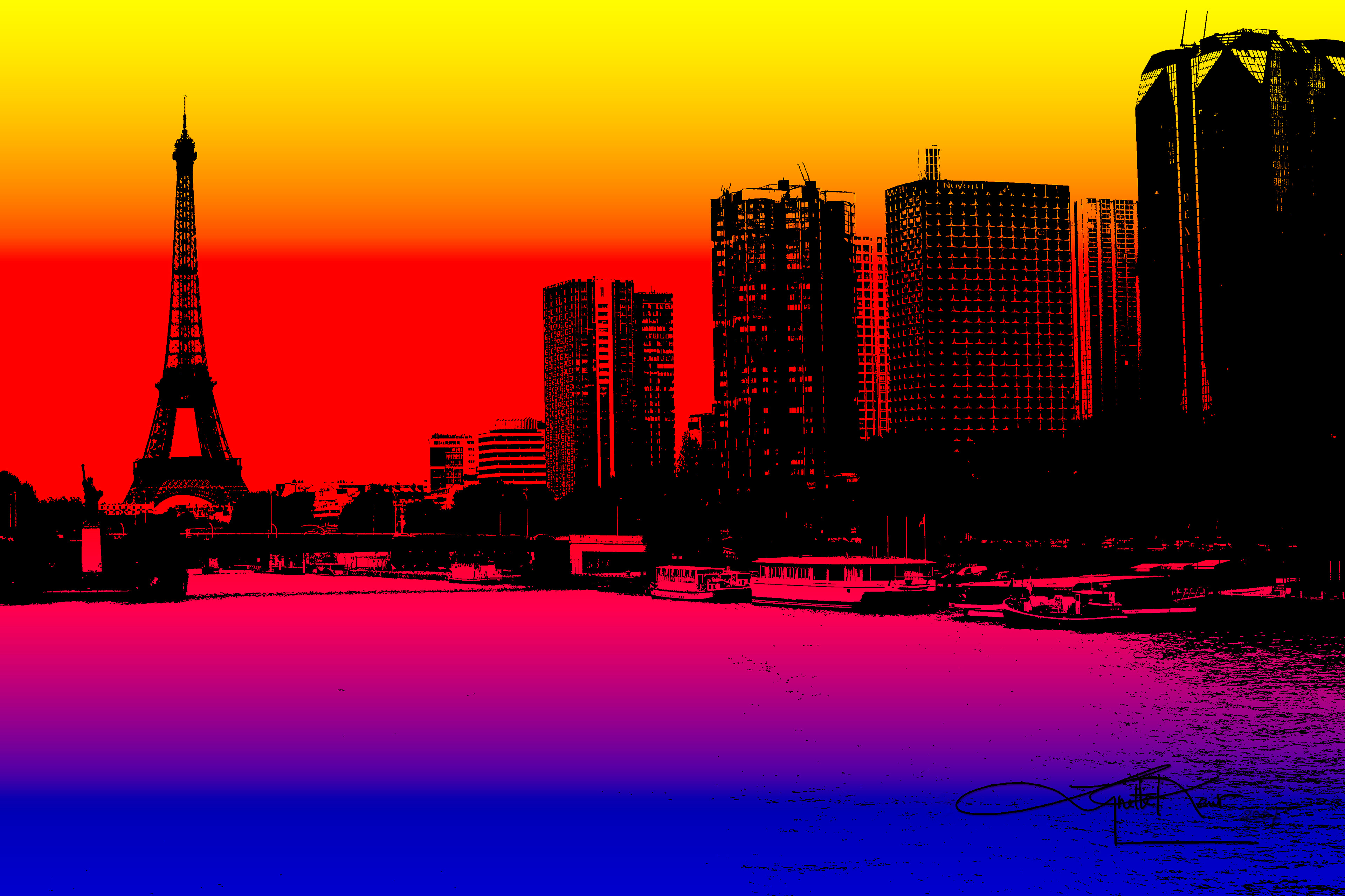 Modern Paris Skyline