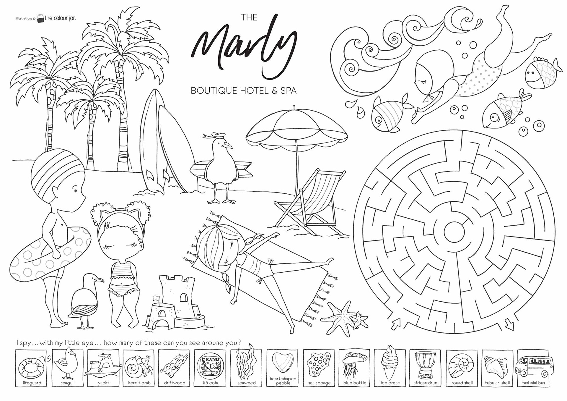 A3 Activity sheet: The Marly Boutique Hotel & Spa