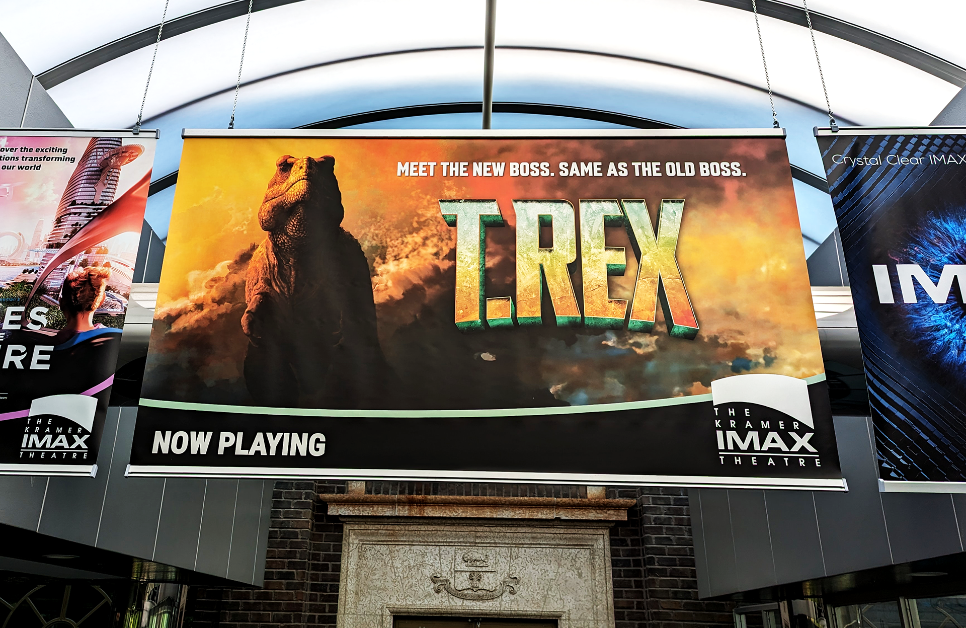 Large hanging banner