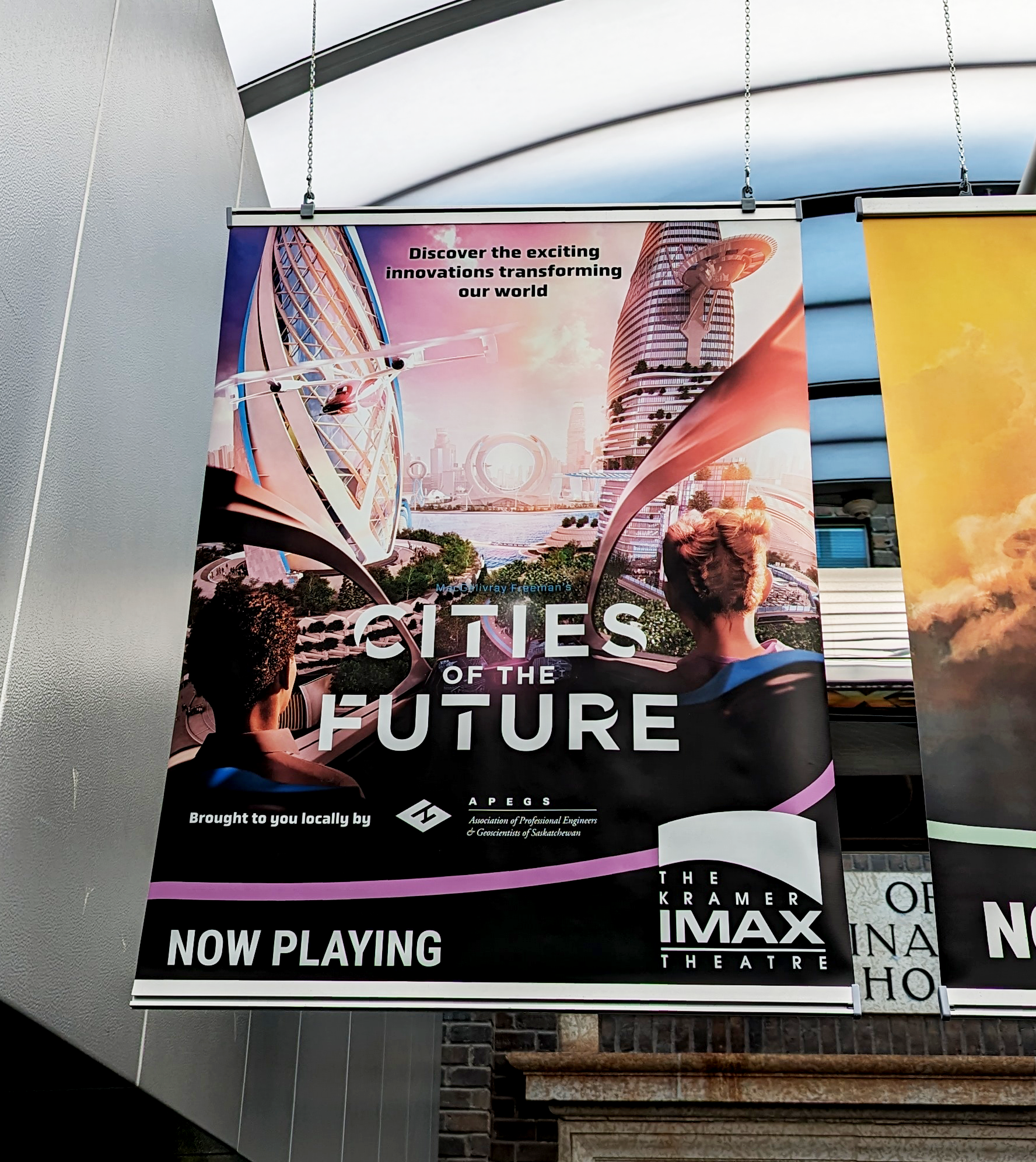 Small hanging banner