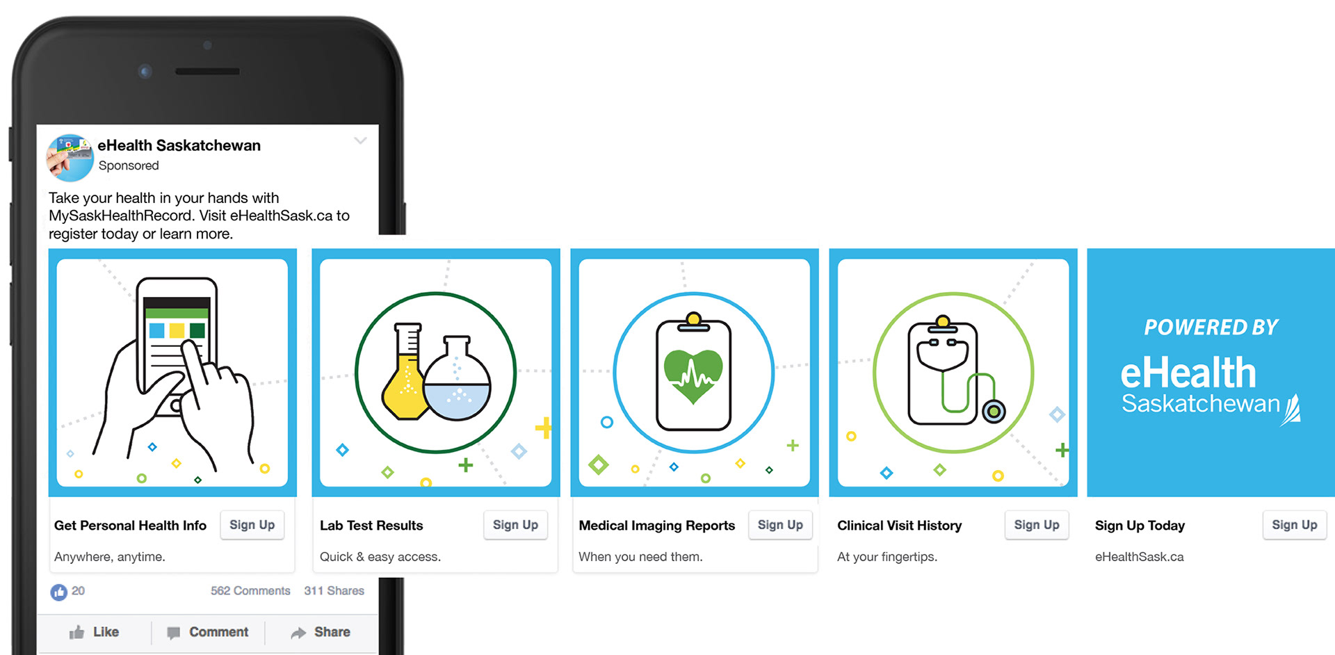 Social media ad content