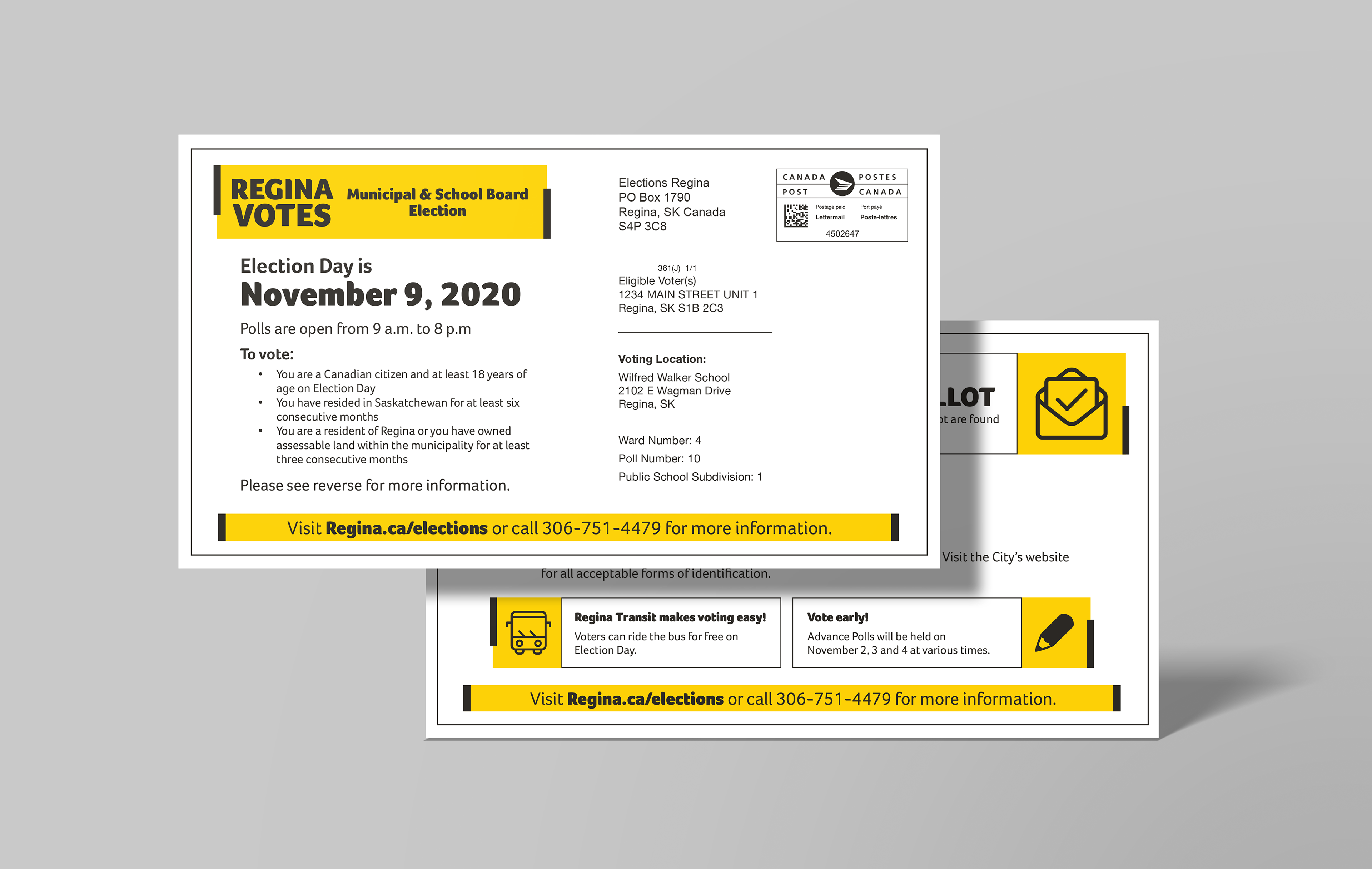 Voter registration card