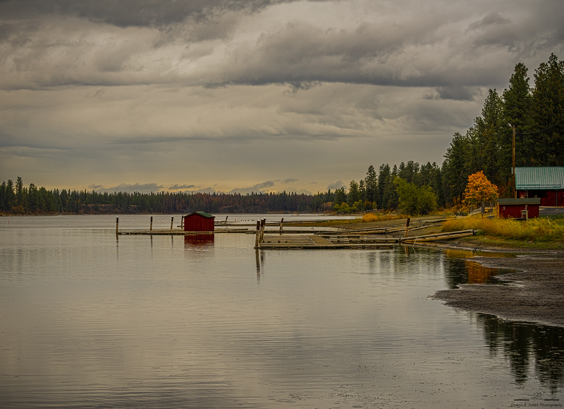 Boathouse In The October Rain
