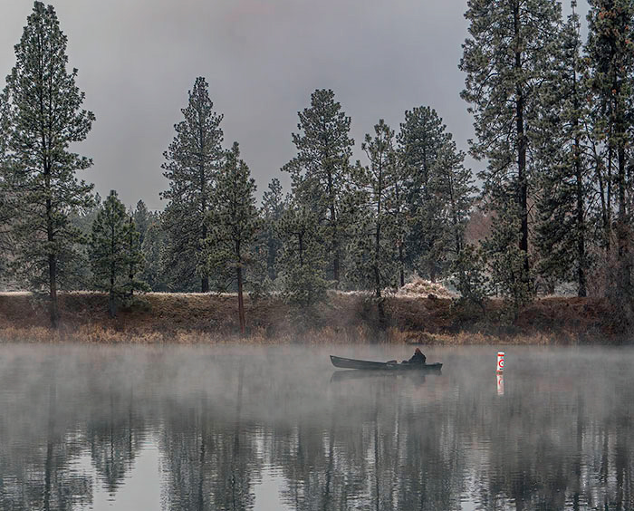 Foggy Morning Fisherman