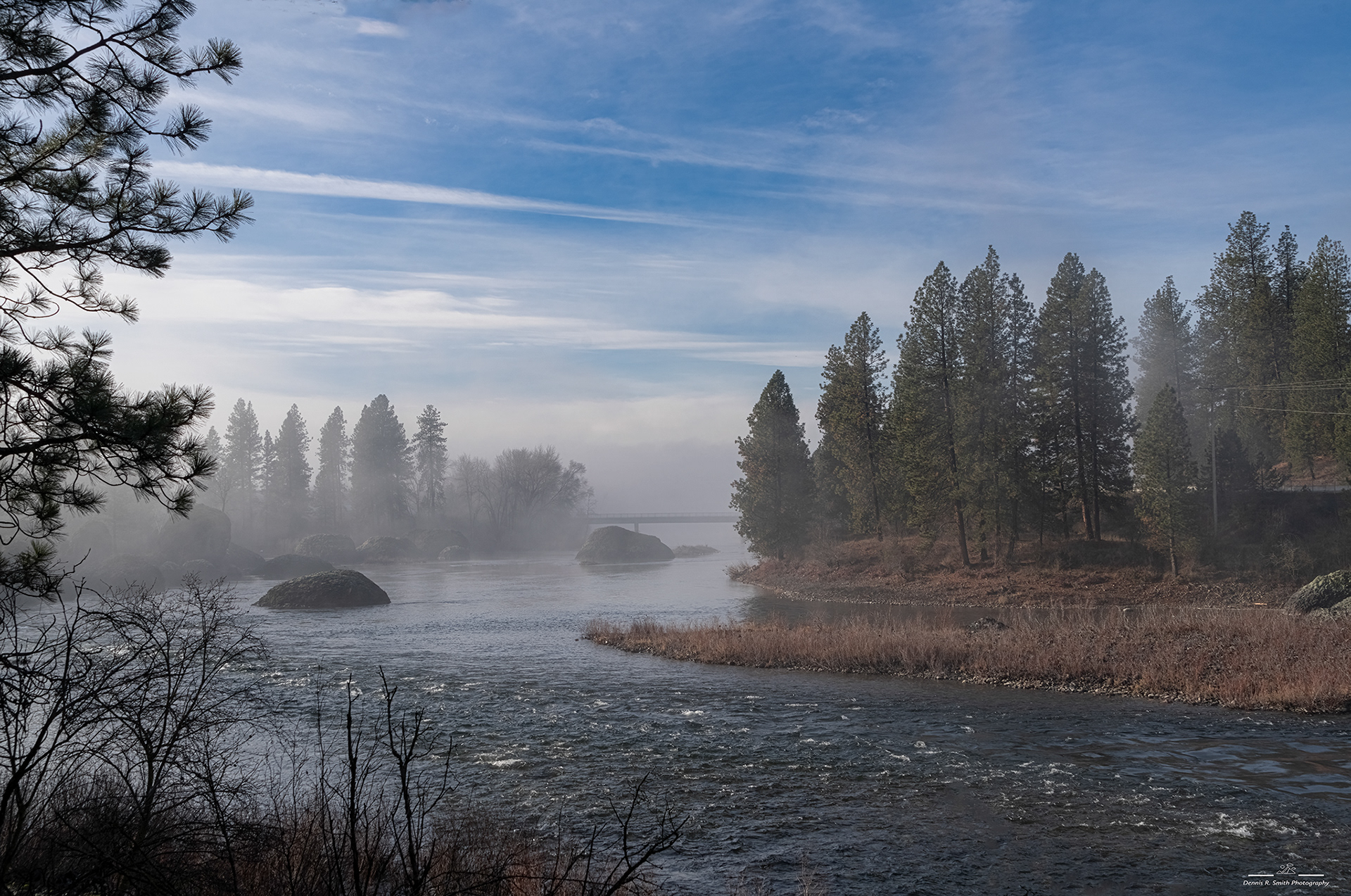 Spokane River In The Fog