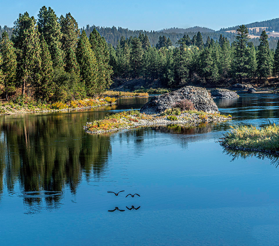 Spokane River Islands