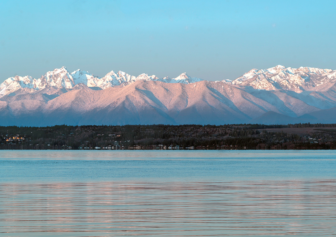Olympic Mountains from Whidbey Island