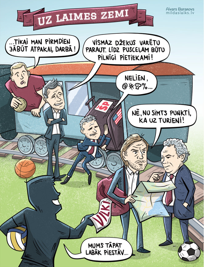 Ilustrācija Sporta Avīzei.