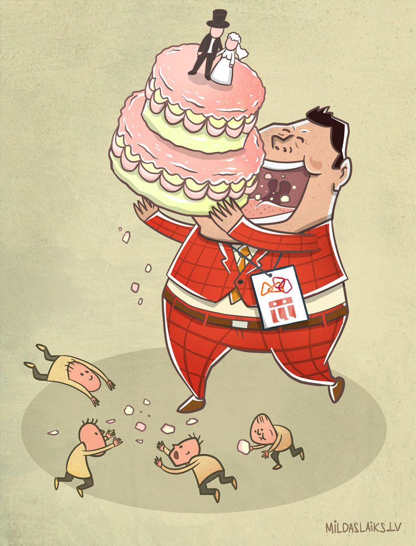 Ilustrācija žurnālam ''Kapitāls''.