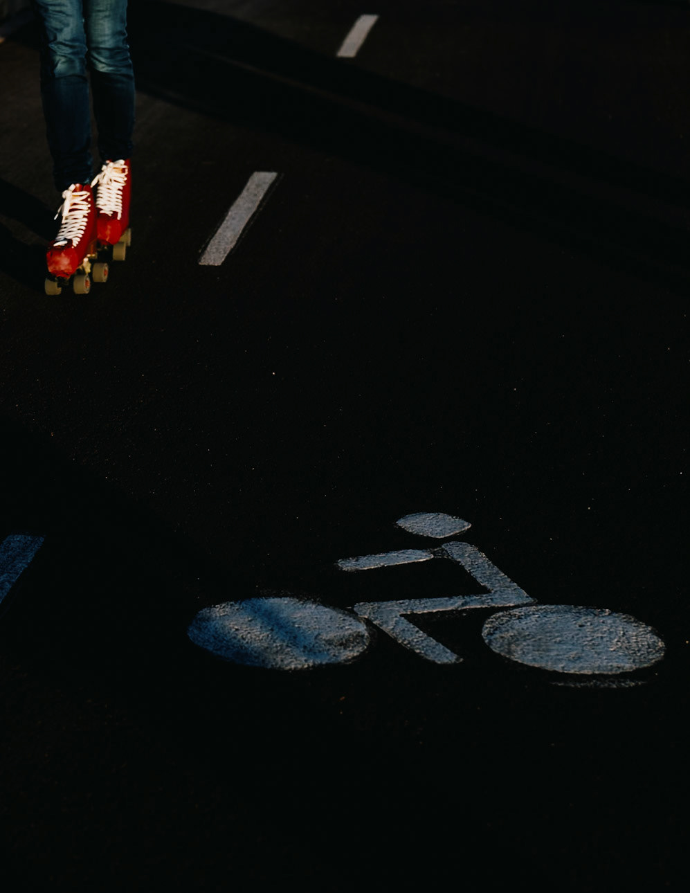 always a little war between skaters and cyclists on the coastal bike and sports path from porto pi (west of palma de mallorca to el arenal)
