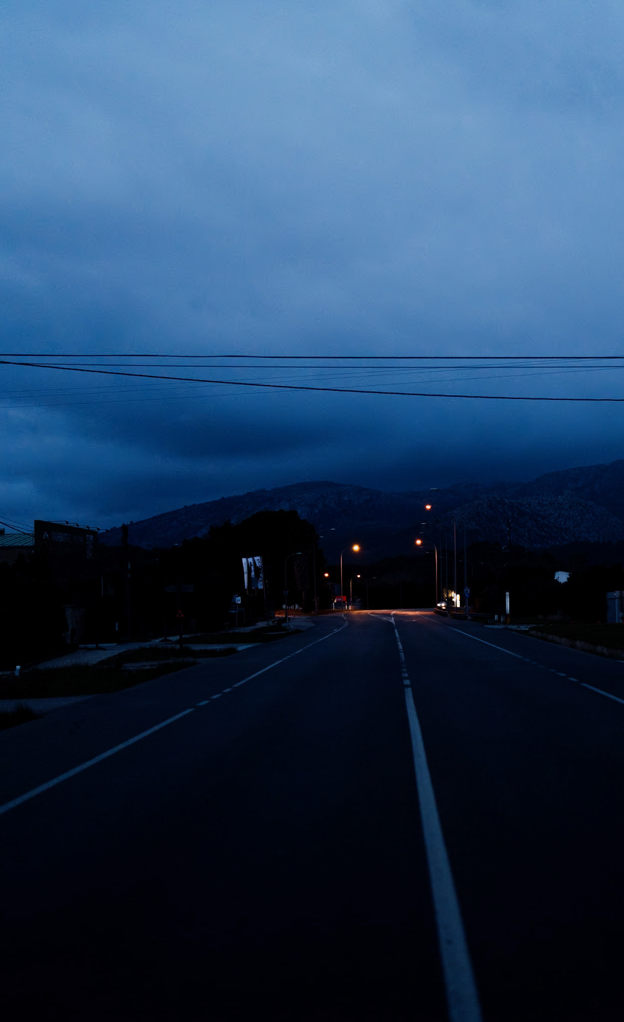 in the early hours of the morning, i captured this scenic view along the highway between port de pollenca and pollenca, a route typically bustling and crowded with vehicles