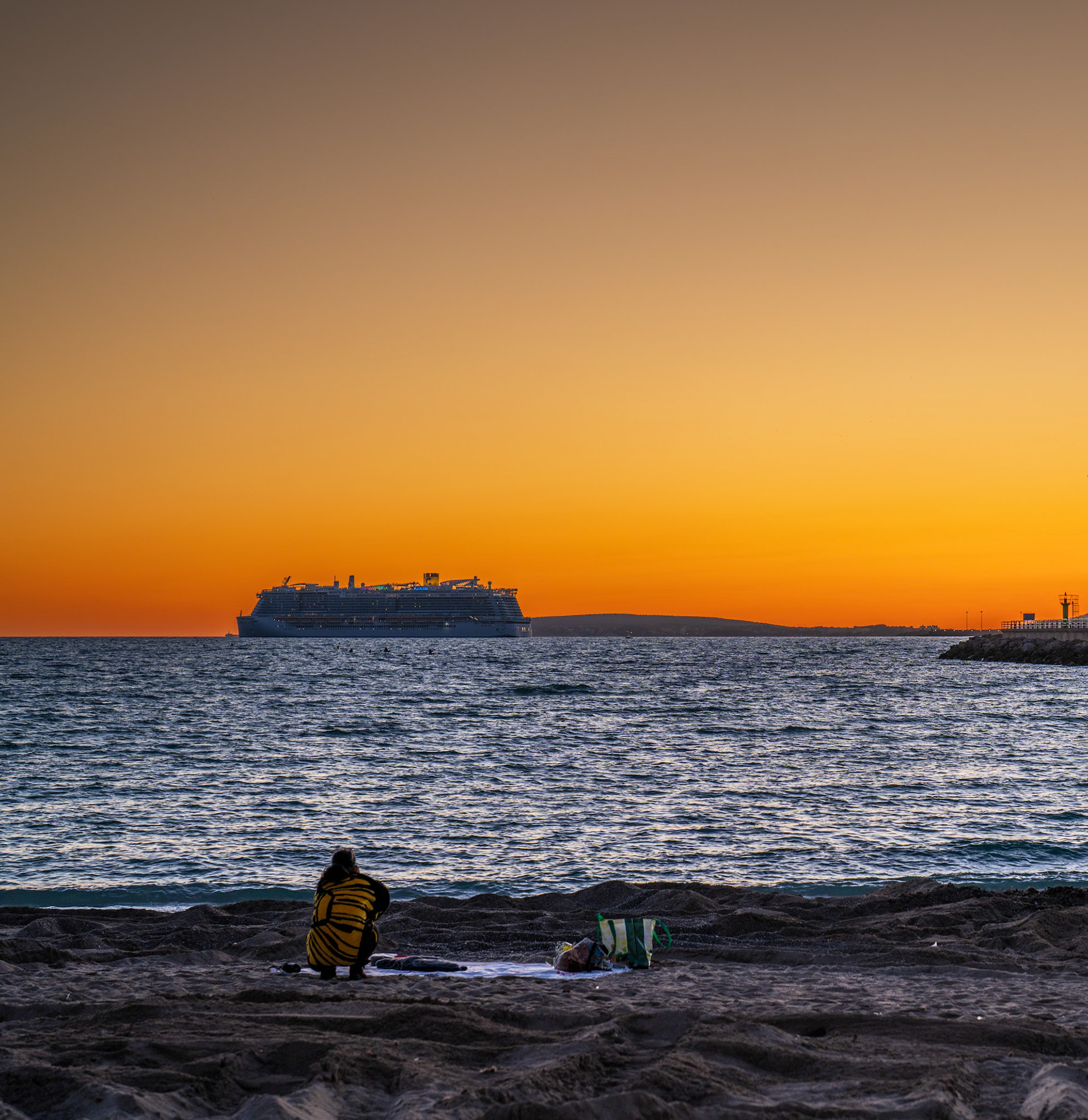 shot in portixol, a frontline district of palma de mallorca