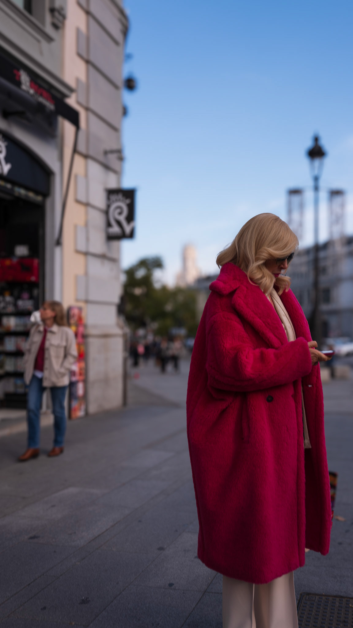 shot in madrid close to the gran vía