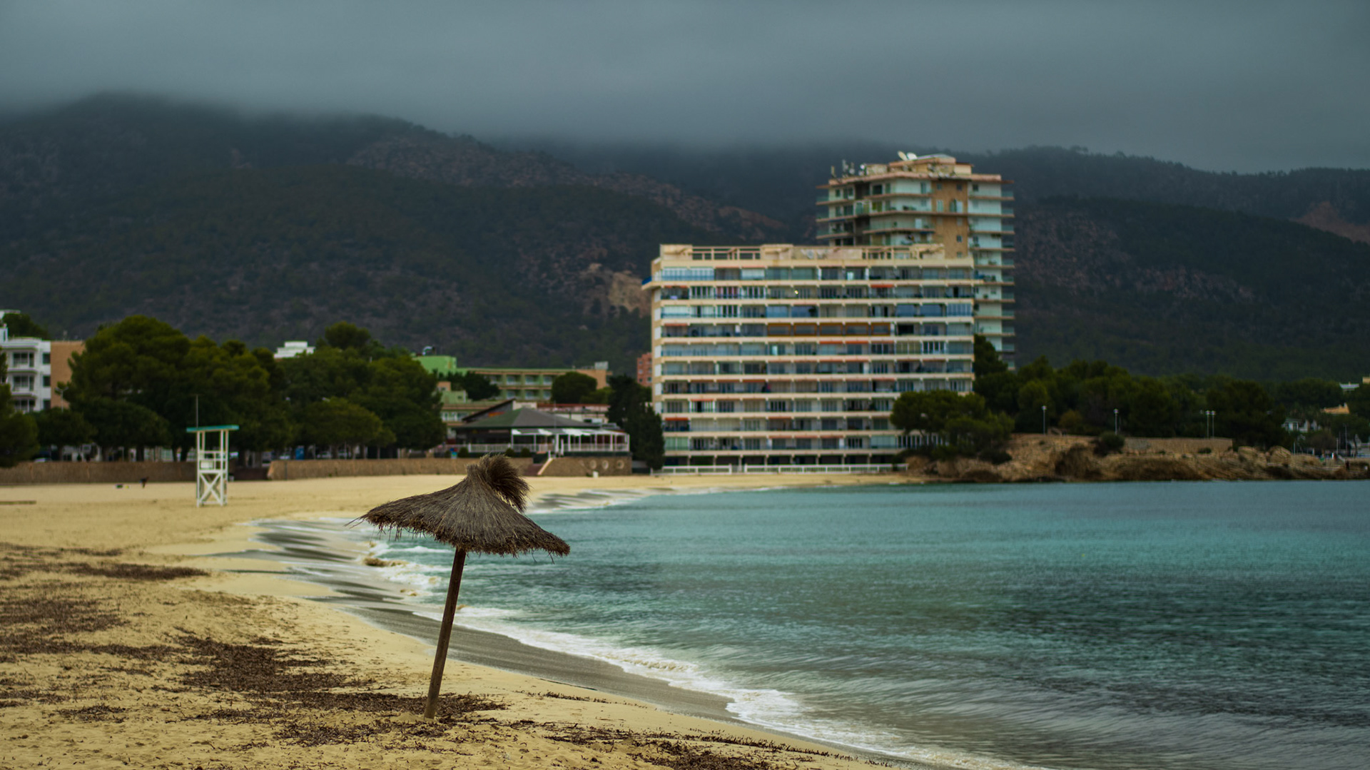 shot at palmanova beach on a really grey day
