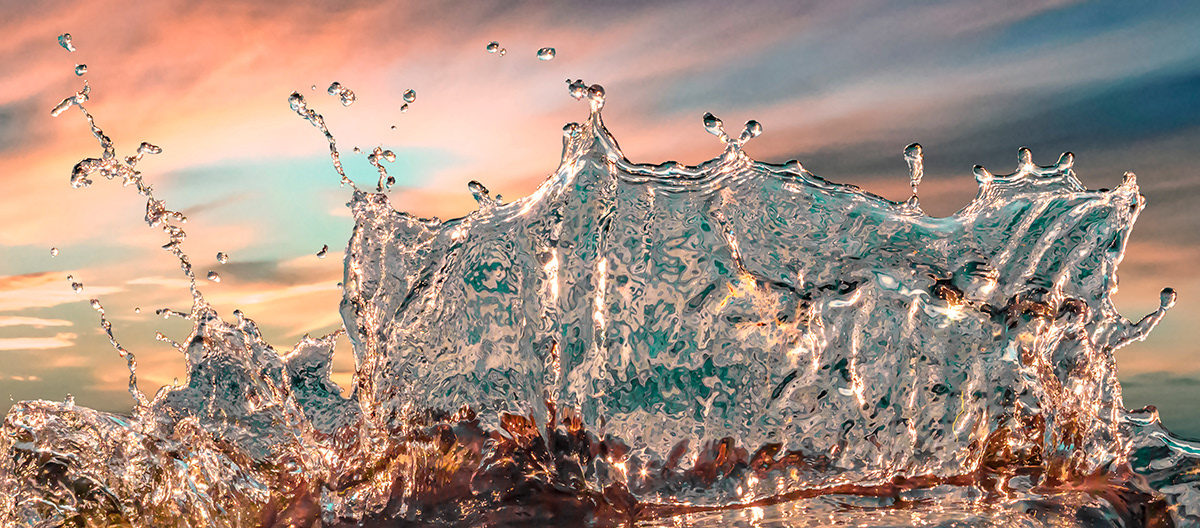Marbelled splash