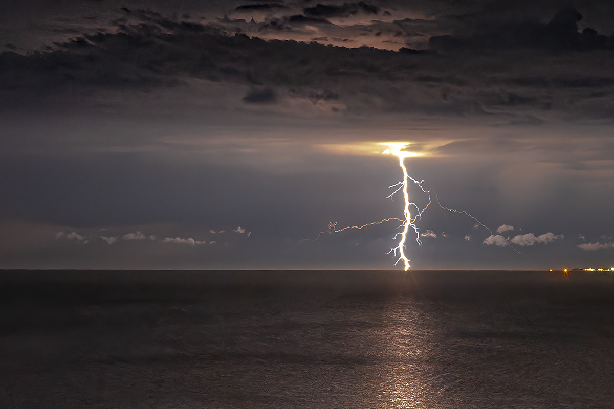 Thunderstorm over the Baltic sea