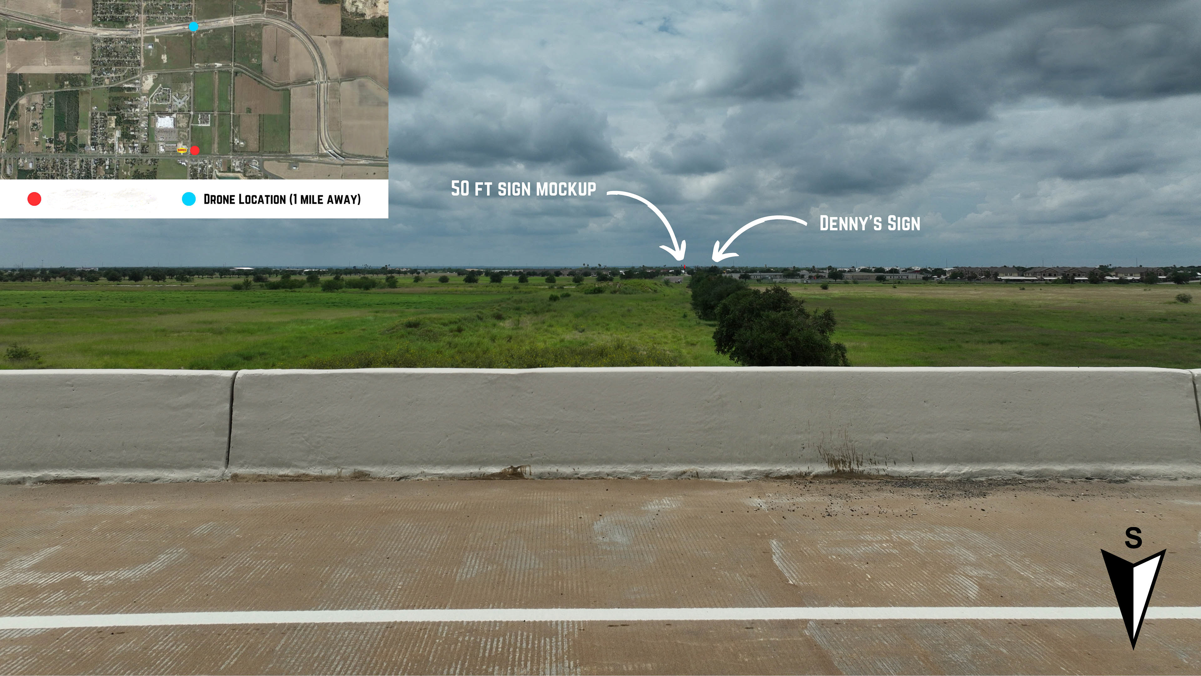 Distance Mockup North view
