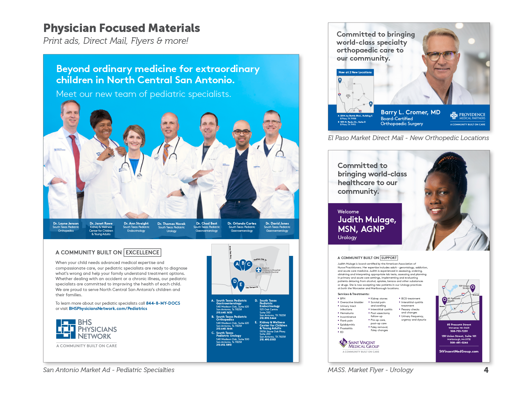 Physician Focused Materials