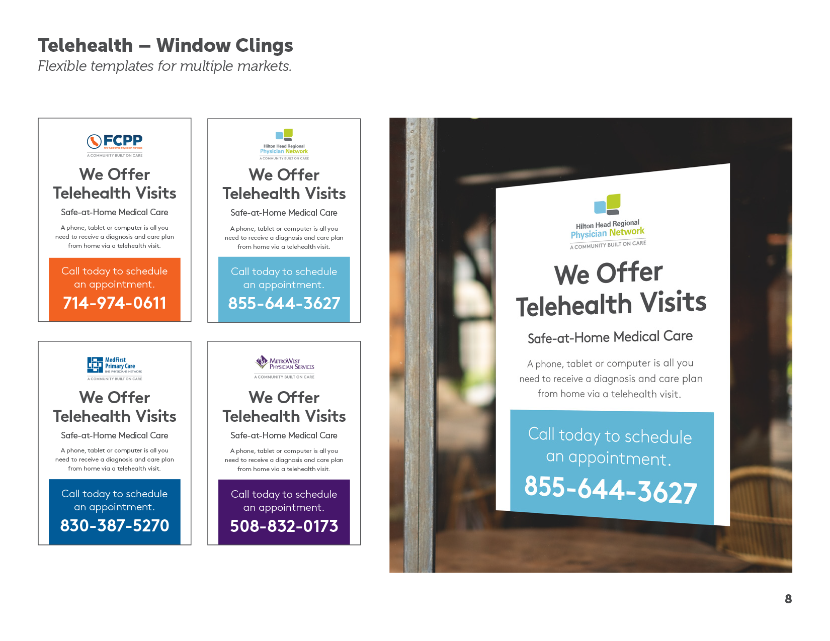 Telehealth Window Clings