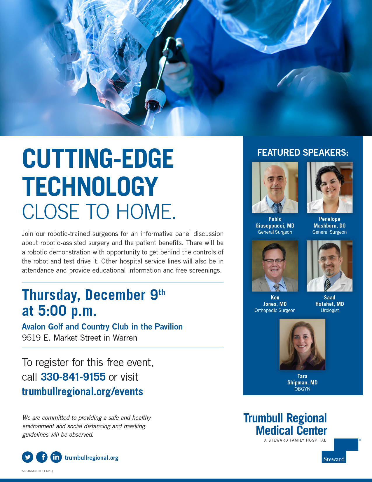 Event Flyer - Robotic Surgery Seminar
