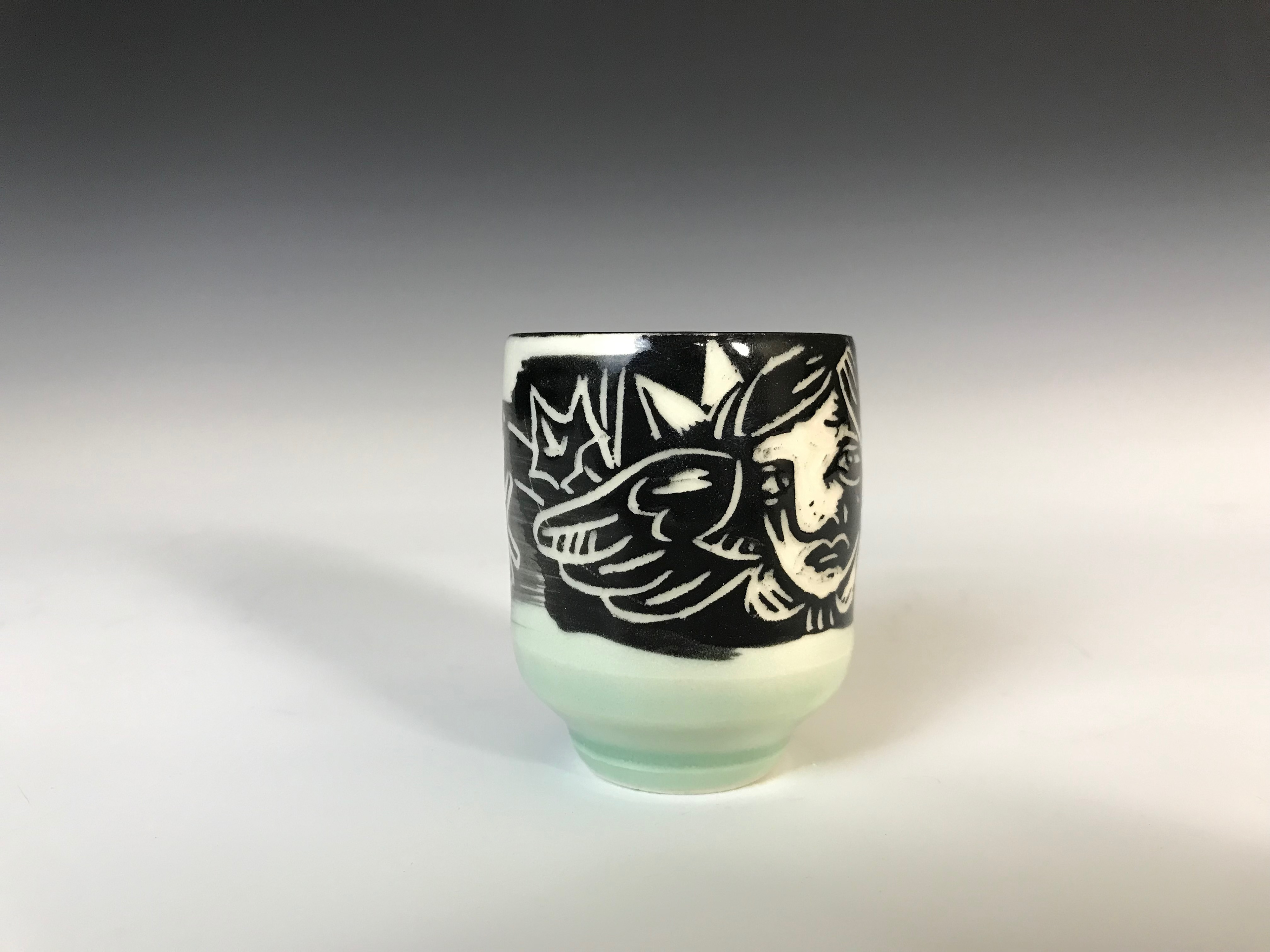 "Attention to Small Things" , Printmaking Methods on Porcelain, 2023