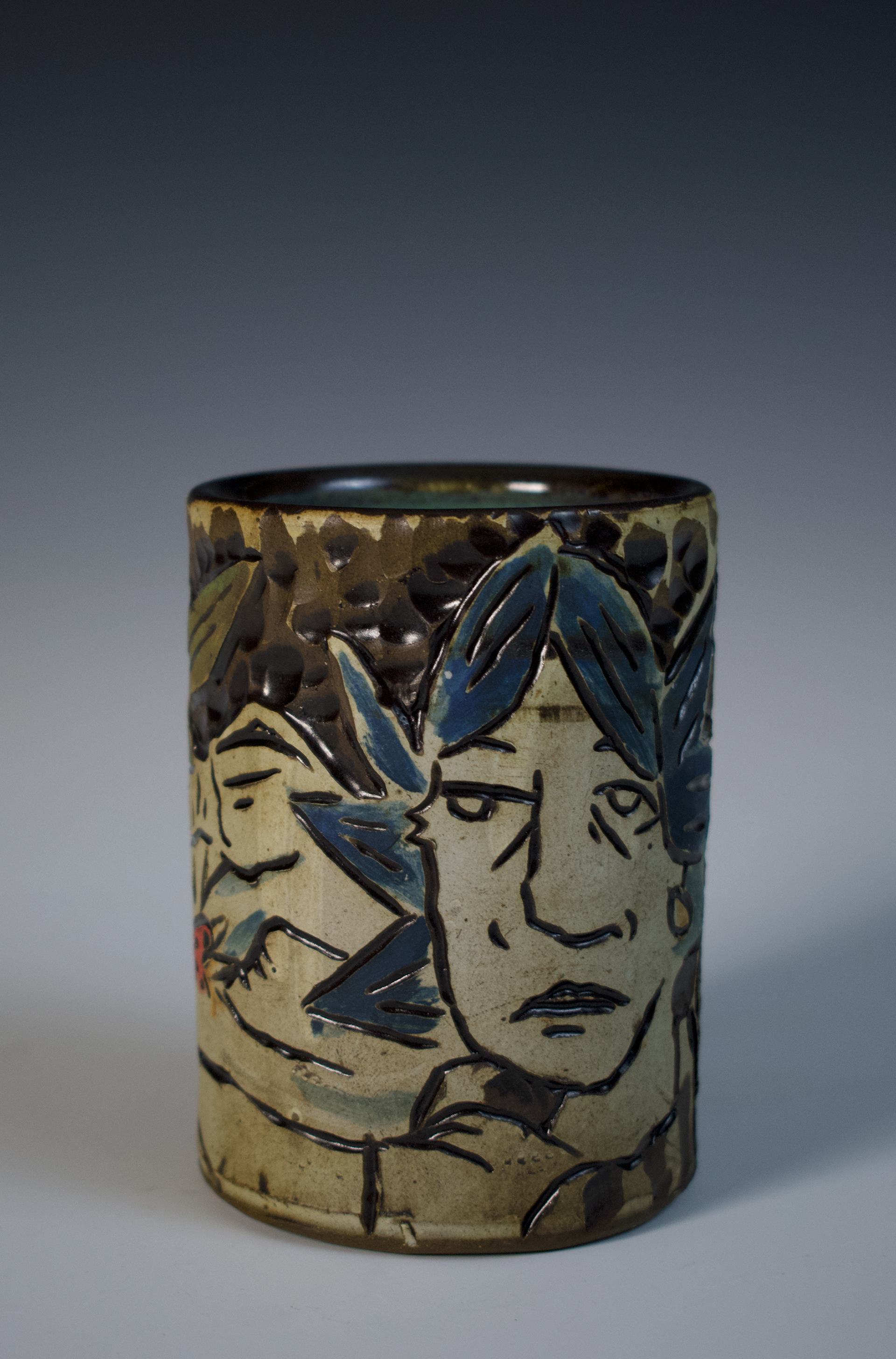 "Oh!Phelia", Printmaking Methods on Low-Fire Clay, 2023