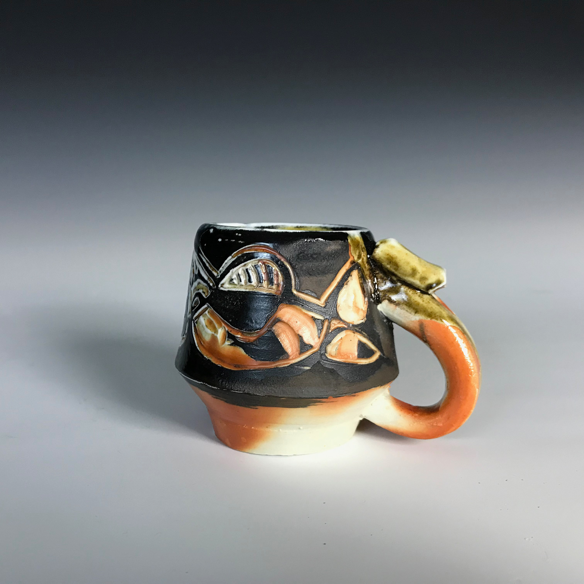 "Marked on Stone", Printmaking Methods on Soda-Fire Porcelain, 2023
