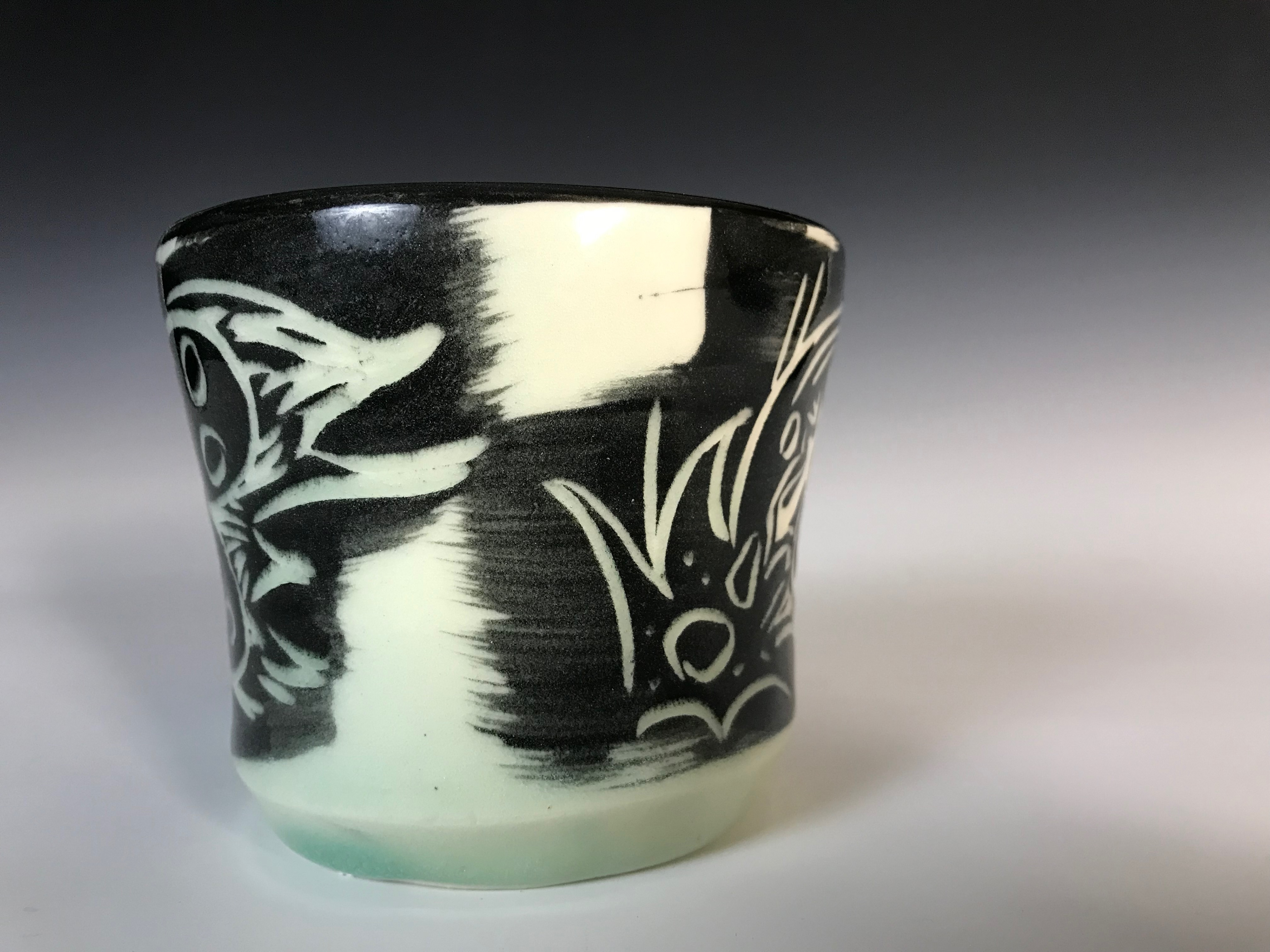 Pony Plays the Love Game,Printmaking Methods on Porcelain, 2023