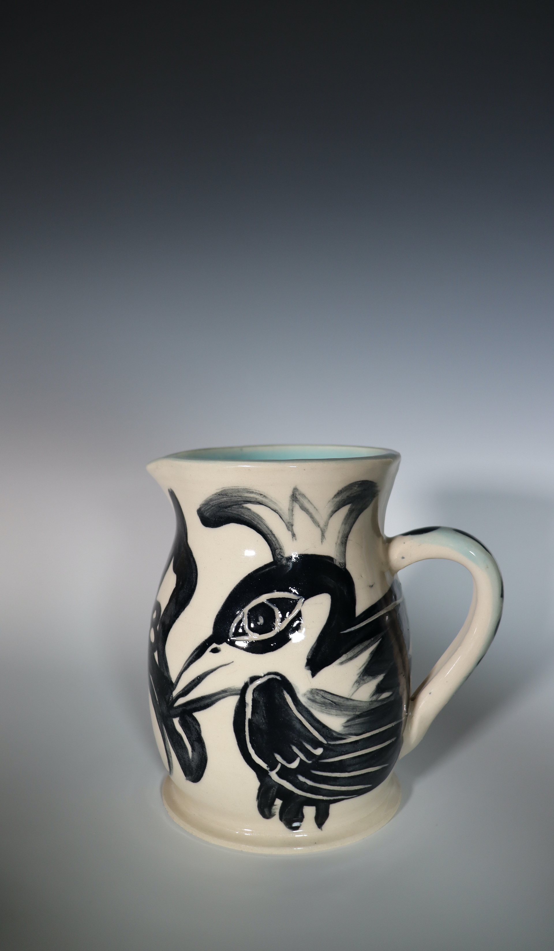 "In Pursuit of" Underglaze painting and carvings on Mid-Fire Clay, 2025