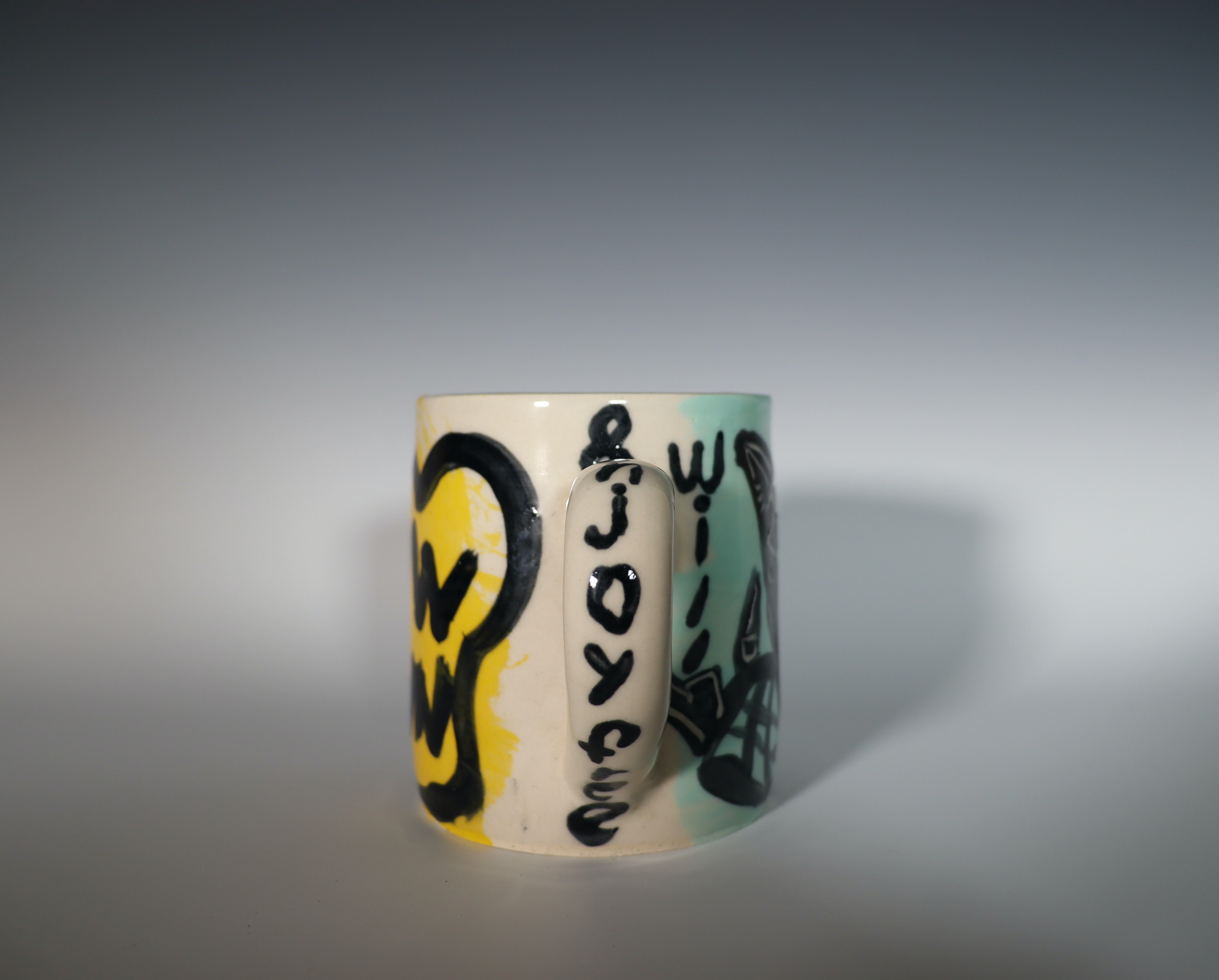 Slow Down & Enjoy Free Will, Underglaze Painting and Carving on Mid-Range Clay, 5x5, 2025