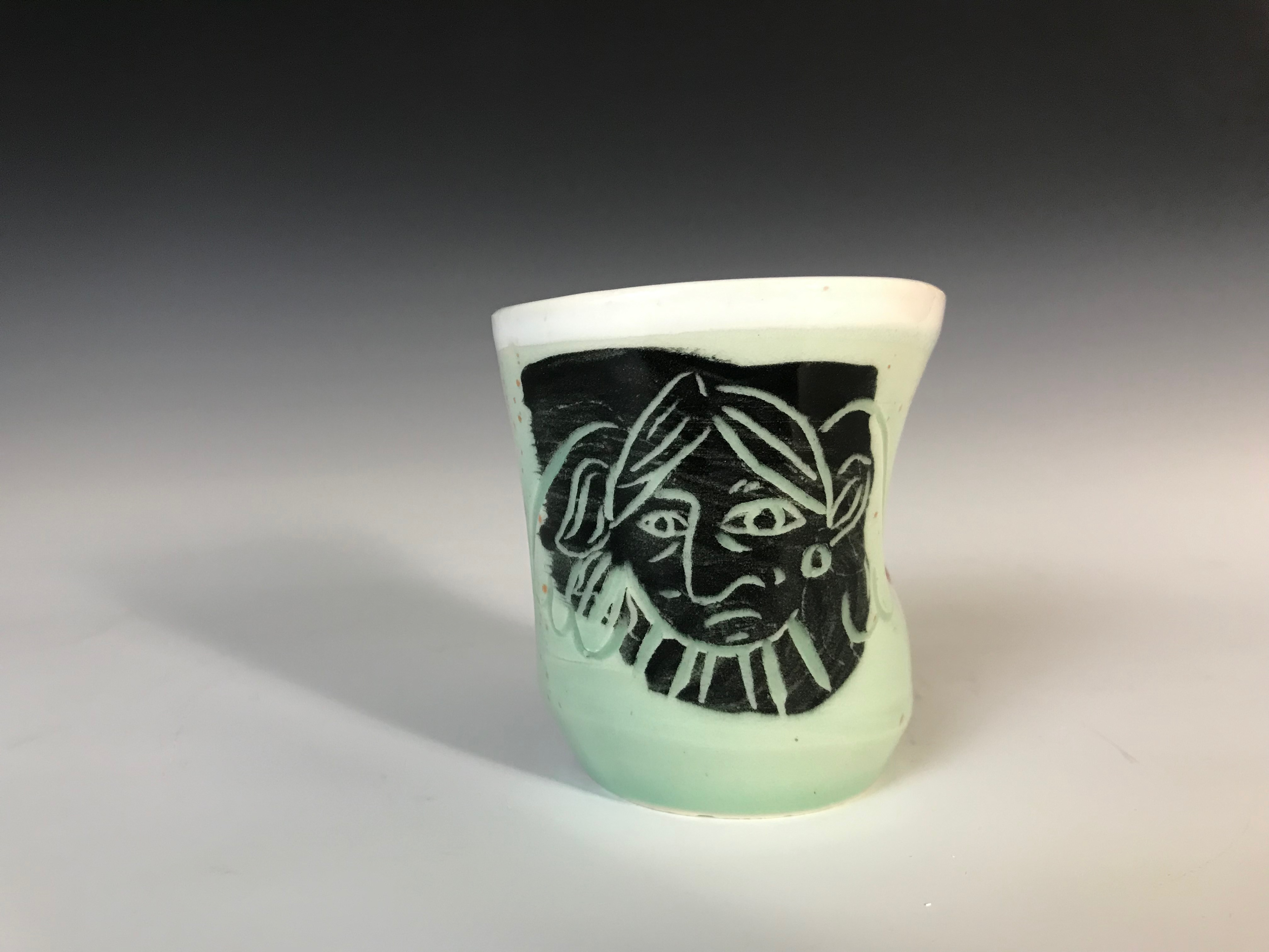 "Toprak Melek (Soil Angel)" Printmaking Methods on High-Fire Porcelain, 2023